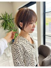 ヘアメイクアース 八潮店(HAIR & MAKE EARTH) 大人ショートボブ丸みショートカットマッシュショート