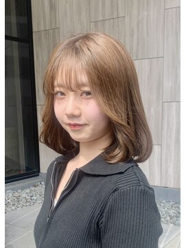 オーガニック アトリエ 大宮(organic+atelier) 10代20代30代大人かわいい韓国風ミルクティーベージュ韓国ヘア