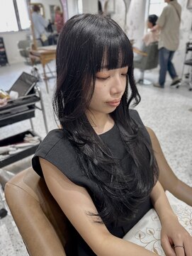 サンバイセライロ 千葉(SAN. by celilo) ロングレイヤー/似合わせカット/顔周りカット