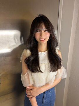 ボタン テンジン(VOTAN tenjin) 【きくしらくと】レイヤーロング×顔まわりカット×天神美容室