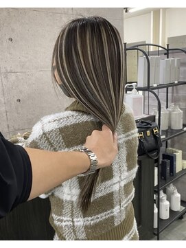 ウル 岡山駅店(ULu.) 外国人風バレイヤージュ秋色透明感カラー岡山髪質改善ULu