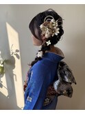 サイド編みおろし