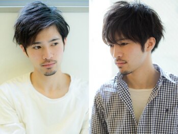レス 伏見(LESS)の写真/ビジネスからカジュアルまで清潔感と色気のあるメンズのスタイルもお任せ◎骨格や髪質を見極めた高技術♪