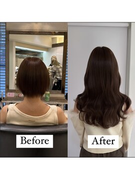 リゼル シブヤ(RISEL SHIBUYA) ショートヘアからエクステ90本で憧れのロングヘアに!