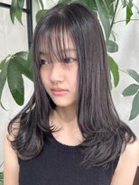 ベルヘアーデザイン 堺東(Belle hair Design)&nbsp;韓国風顔周りレイヤーカットオリーブグレージュ堺東20代30代40代