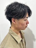 リオールバイニアウ(RE:ALL by Niau) メンズセンターパートニュアンスパーマ波巻スパイラルパーマ