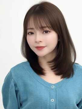 アマトウキョウスマートサロン(AMA TOKYO×Smart Salon) くびれレイヤー/顔まわりカット/レイヤーカット/小顔ヘア