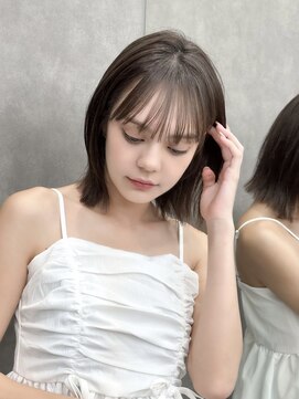 ロンドリゼル 札幌(Lond RiseL) ◯ オリーブグレー/韓国/レイヤーカット/髪質改善/縮毛矯正/札幌