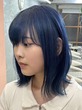 プネル(punel) のあブルーカラー ネイビーブルー ケアブリーチ