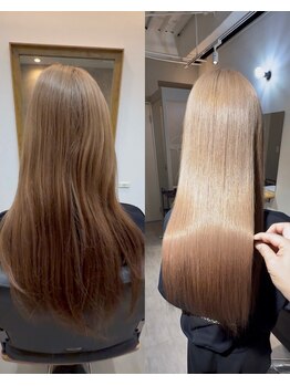 エクラ(ecla)の写真/感動の艶髪体験！縮毛矯正で綺麗にまとまる髪質改善で自信UP♪