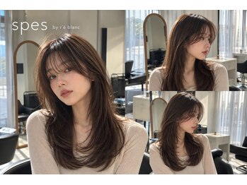 スペス バイ レブラン ヘア(spes by r'e blanc)の写真/〈敷地内駐車場有〉車での通いやすさも◎白髪が目立たない明るい透明感カラーへ☆頭皮にも優しい薬剤を使用