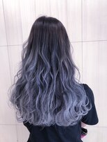 リー 京橋(Lee)&nbsp;【Lee京橋】ブルーシルバー×バレイヤージュ