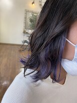 リズ オブ ヘアー(Lis of hair) インナーカラー☆パープル
