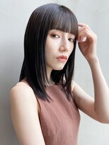 アイティー バイ アルバム 浦和店(IT by ALBUM) ストレートスタイル_オリーブカラーセミウェットウェーブ_27787