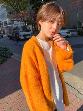 レトン 銀座(leton) テラコッタ/ミニウルフ/くすみブルー/くびれヘア/ウルフマッシュ