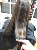 スーパーロング × ハイライト × サラサラ髪質改善【池袋】