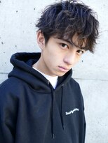 ツーブロックマッシュ波巻きスパイラルパーマ無造作パーマ