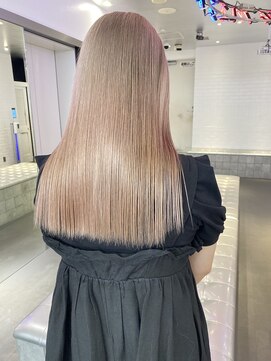 ゲーム 原宿店(GAME) ピンクベージュ/ダブルカラー/ケアブリーチ/髪質改善/原宿