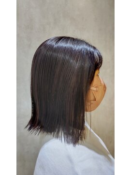 フィゼル あべのルシアス店(Aujua fizelle) 切りっぱなしボブ