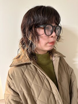 ノラギンザユー(NORA GINZA/U) ウルフパーマミディアムパーマニュアンスパーマブリーチパーマ