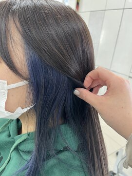 フォルテ 中田店 イヤリングブルー×グレージュ