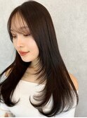 大人ガーリー×ブリーチなし◎前髪/顔周り×韓国ロング[新宿]