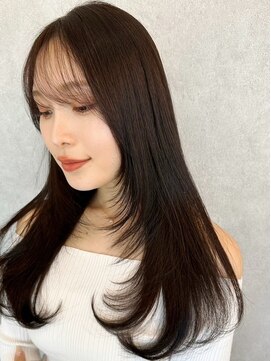 シーシンジュク 新宿南口(Sea shinjuku) 大人ガーリー×ブリーチなし◎前髪/顔周り×韓国ロング[新宿]