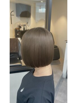 ラフ 新宿(Laff) 新宿/グレーベージュ/ボブ/ブリーチ/大人可愛い/透明感