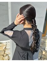 ヘアセット、結婚式お呼ばれヘア