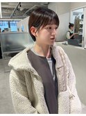 ショートヘア/もみれげ/前髪カット/丸み
