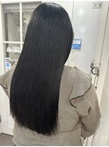 20代30代暗髪ロング髪質改善トリートメント