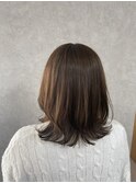 グレージュ レイヤースタイル