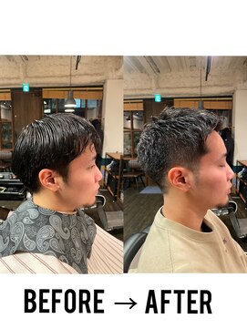 ヴァンガードマン 早稲田(vanguardman) ポイントパーマ/ローフェードスタイル