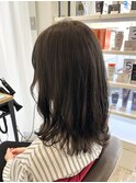 ★透ける★ラベンダーアッシュ×外ハネミディアム