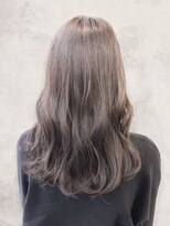 マビッシュヘアー(mabiche hair) 透明感♪髪質改善カラー小顔艶感セミロングミルクティーベージュ