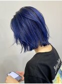 【SHARON】レイヤーカット×ネイビーカラー