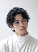 韓国マッシュ/ニュアンスパーマ/ダークアッシュ
