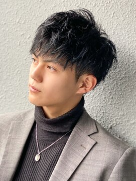 エルマーク 枚方(L-MARK) 波巻きスパイラル/メンズパーマ/シャドウパーマ/サーフカール