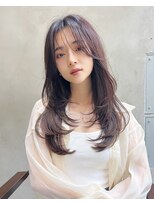Liberte銀座 大人韓国風レイヤー×透明感ナチュラルベージュ