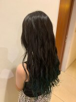 アズヘアー(AZ HAIR)&nbsp;ターコイズ裾カラー