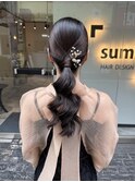 結婚式ヘアセット×tight arrange