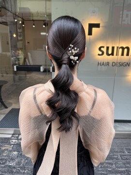 スミ(sumi) 結婚式ヘアセット×tight arrange
