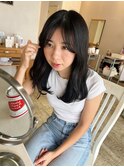 【aslan】伸ばしかけの方にオススメ/レイヤースタイル/暗髪ヘア