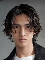 フィフスパーク(fifth PARK) 渋谷サーフカール波巻きスパイラルパーマメンズボブウルフカット