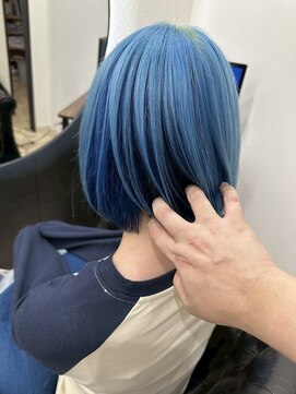 ノイル(Noil) 【high tone style】オーシャンブルーアンブレラカラー×ブルー