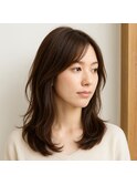 セミロングレイヤースタイル 20代 30代 40代 50代 60代髪質改善