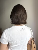 サンク 原宿 表参道(cinq) ミディアムボブ長め韓国外国人風ヘーゼルベージュマロンベージュ