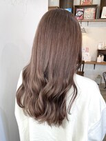 ヘアーアイストゥーレ(HAIR ICI TRE)&nbsp;ブリーチなしダブルカラーラベンダーグレージュ担当渡辺聖