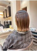 髪質改善/顔周りレイヤーカット/グレージュ[千葉/千葉駅]