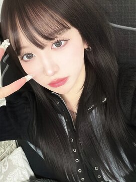 リンドトウキョウ(LINDO TOKYO) 大阪/心斎橋/グレージュ/透明感/レイヤーカット/韓国/ワンホン